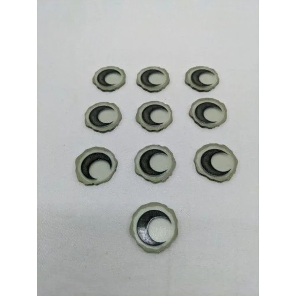 Lot Of (10) Spirit Island Acrylic Moon Element Tokens
